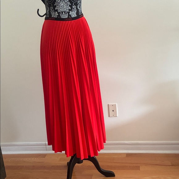 Lacoste Women's Pleated Long Skirt size M - Picture 9 of 11